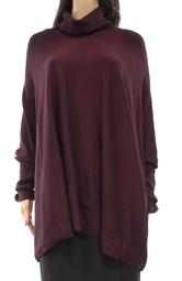 Alfani NEW Red Womens Size 2X Plus Long-Sleeve Turtleneck Sweater