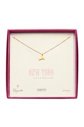 14K Gold Plated Sterling Silver State of Mind New York Necklace