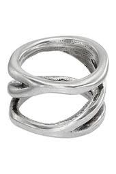 Silver-Plated Endless Ring