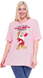 Disney Grumpy Pink Plus Size Graphic T-Shirt