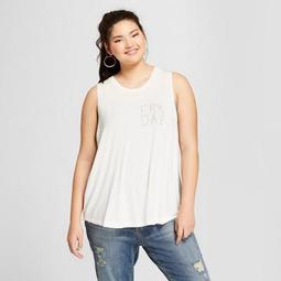 Women's Plus Size Friday Graphic Tank Top - Fifth Sun White
