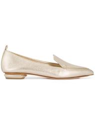 Gold Beya Leather Pointed loafers