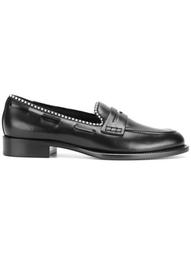 loafers with ball chain trim