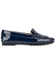 Double T fringed loafers