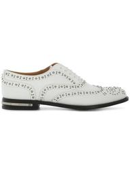 studded lace-up brogues