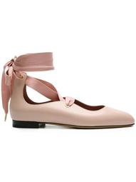 Lavin lace-up ballerina shoes