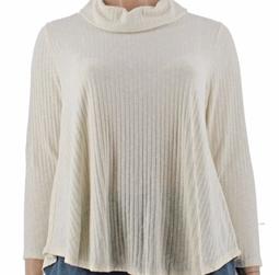 Style & Co. NEW White Ivory Womens Size 3X Plus Cowl Neck Sweater