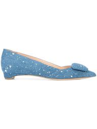 paint splatter ballerina shoes