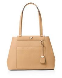 Meredith Medium East/West Bonded Leather Tote