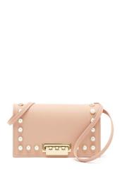 Faux Pearl Leather Crossbody Bag