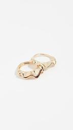 Frilled to Pieces Stackable Rings