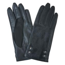 Hariet Black Leather Gloves