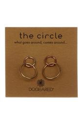 'The Circle' Double Ring Drop Earrings