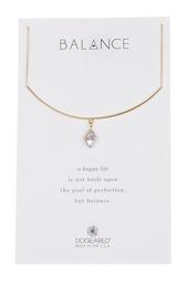 Balance Delicate Bar & Freshwater Pearl Necklace