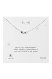 Sterling Silver 'Three Wishes' Triple Ball Beaded Pendant Necklace