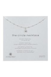 Sterling Silver 'The Circle' Beaded Ball Pendant Necklace