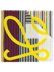 logo striped scarf