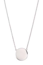 Flat Disc Charm Necklace