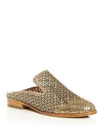 Women's Asier Perforated Patent Leather Mules