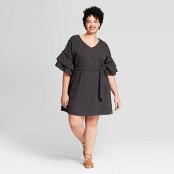 Women's Plus Size Ruffle Sleeve Dress - Universal Thread™