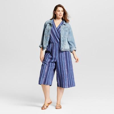universal thread denim romper