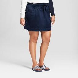 Hunter for Target Women's Plus Size Sport Satin Skirt - Navy