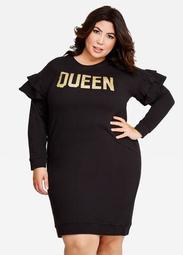 Queen Sweatshirt Dress