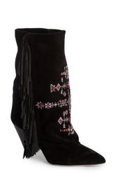 Isabel marant lesten discount embroidered suede boots