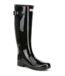 Hunter Women's Original Refined Gloss Buckle Strap Rain Boots