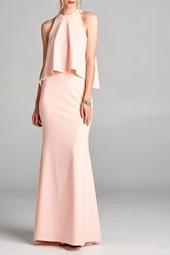 Blush Peplum Dress