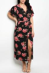 Plus-Size Floral Dress