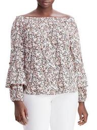 Plus On or Off-The-Shoulder Cotton Jersey Top