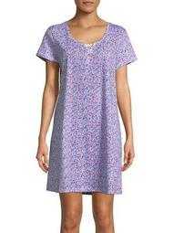 Plus Floral Print Nightgown