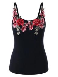 Plus Size Embroidery Cami Top