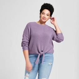 Women's Plus Size Tie Front Pullover - Universal Thread™