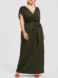 Short Sleeve Plus Size Longline Dress