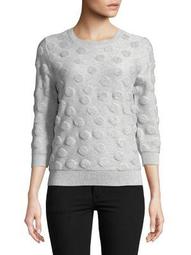 Plus Dotted Cotton Pullover