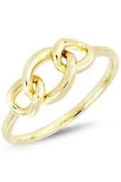 14K Yellow Gold Knot Accent Ring