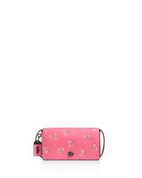 Floral Print Leather Dinky Crossbody