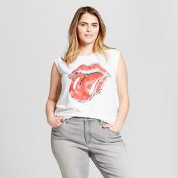 plus size rolling stones t shirt