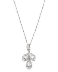 Diamond Triple Teardrop Pendant Necklace in 14K White Gold, 0.45 ct. t.w - 100% Exclusive
