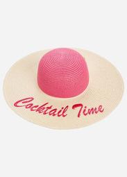 Cocktail Time Sun Hat