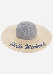 Hello Weekend Sun Hat