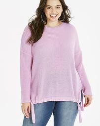 Ruched Front Tie Jumper