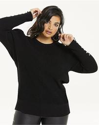 Pearl Button Sleeve Jumper