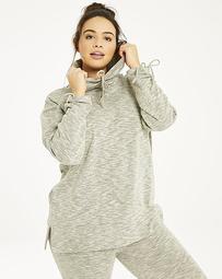 LEISURE RUCHED DETAIL SWEAT