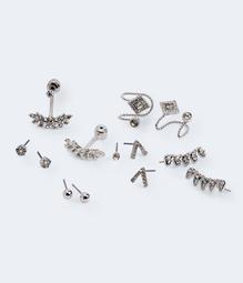 Glitzy Stud, Jacket, French Wire & Cuff Earring 6-Pack