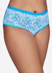 Printed Hipster Brief With Logo Embossed Waist