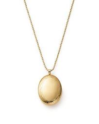 14K Yellow Gold Oval Swirl Locket Necklace, 22" - 100% Exclusive