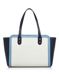 Soho Solutions Color Block Leather Tote